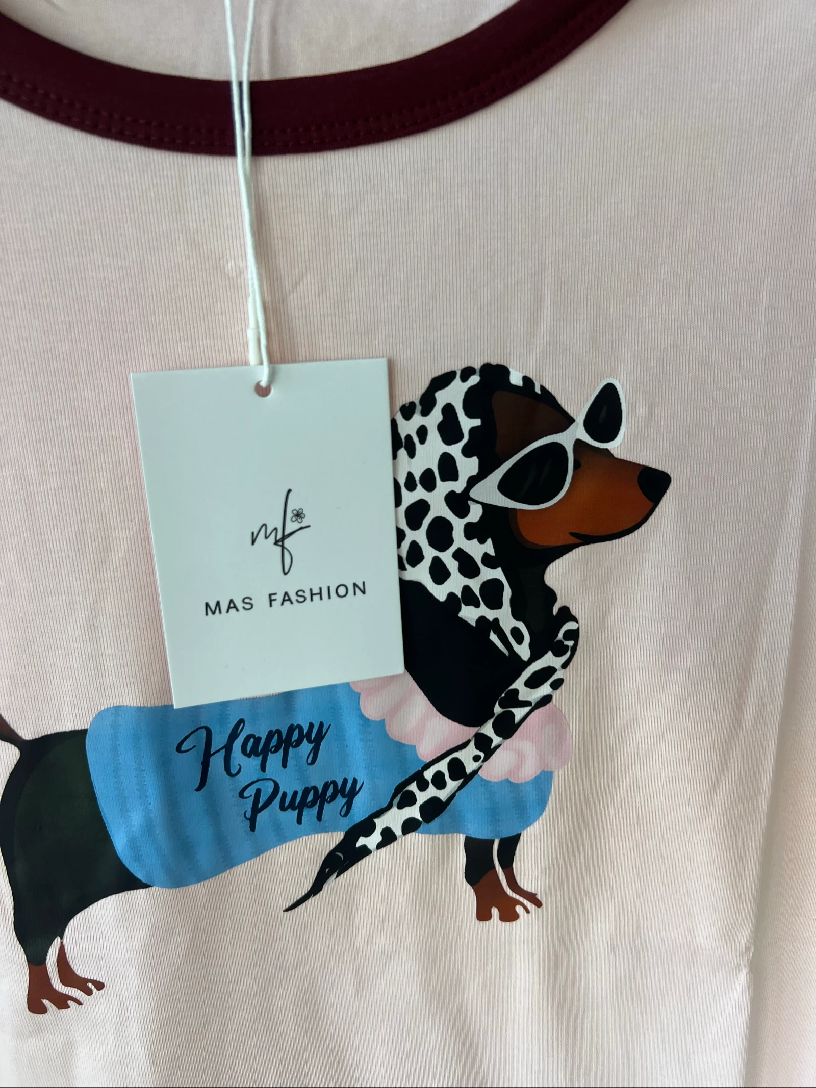 🐶 T-shirt Happy Puppy | Tamanho P/M 🩷 – photo 2